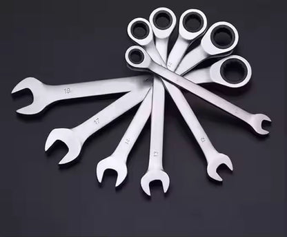 Kit de 7 clé à molette à double tête de 8 à 19 mm